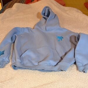 Light Blue Women's Hoodie Sweater